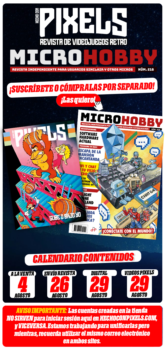 Banner compra Pixels nº8 y MH nº219.
